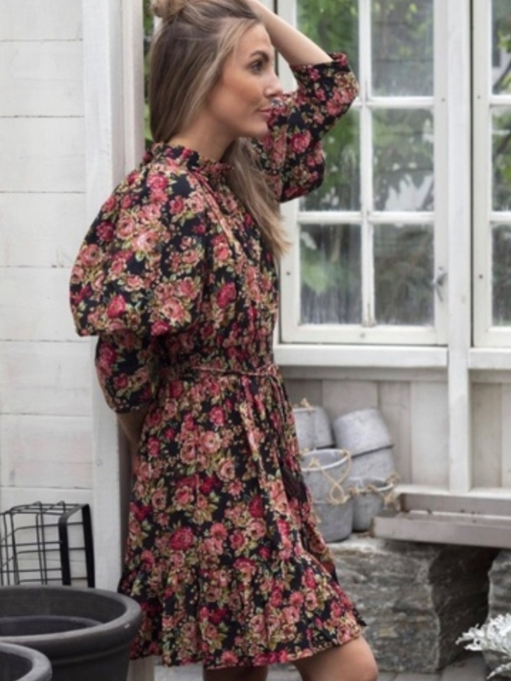 By Timo floral dress size M - Picture 2 of 16